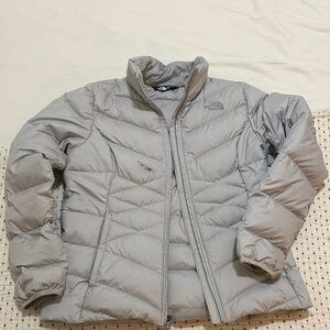 Women's Gray Puffer Jacket